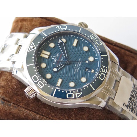  Omega-Seamaster 300m 42mm SS/SS Blue Dial URF A8800