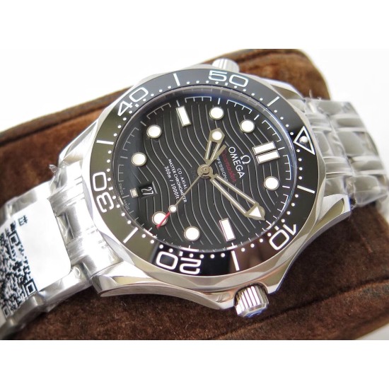  Omega-Seamaster 300m 42mm SS/SS Black Dial URF A8800
