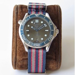  Omega-Seamaster 300m 42mm SS/NY Grey Dial URF A8800