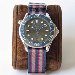  Omega-Seamaster 300m 42mm SS/NY Grey Dial URF A8800