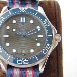  Omega-Seamaster 300m 42mm SS/NY Grey Dial URF A8800