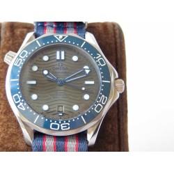  Omega-Seamaster 300m 42mm SS/NY Grey Dial URF A8800