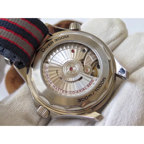  Omega-Seamaster 300m 42mm SS/NY Grey Dial URF A8800