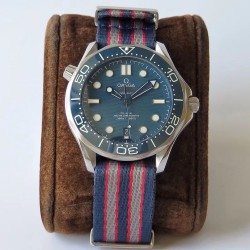  Omega-Seamaster 300m 42mm SS/NY Blue Dial URF A8800