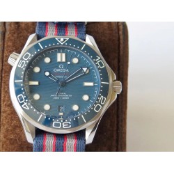  Omega-Seamaster 300m 42mm SS/NY Blue Dial URF A8800