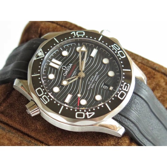  Omega-Seamaster 300m 42mm SS/RU Black Dial URF A8800