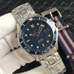  Omega-Seamaster 300m 42mm SS/SS Blue Dial URF A8800
