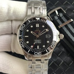  Omega-Seamaster 300m 42mm SS/SS Black Dial URF A8800