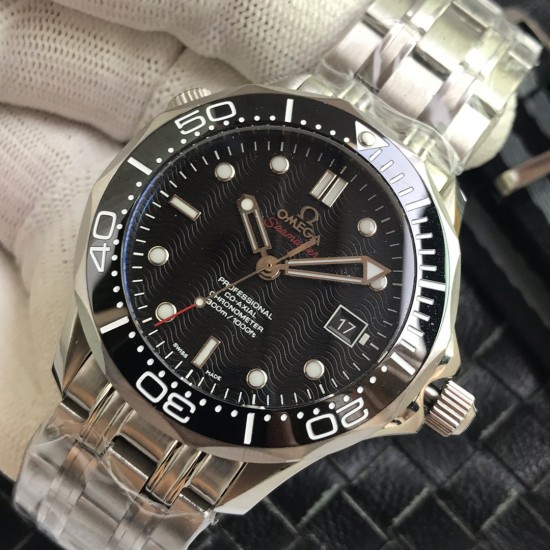  Omega-Seamaster 300m 42mm SS/SS Black Dial URF A8800
