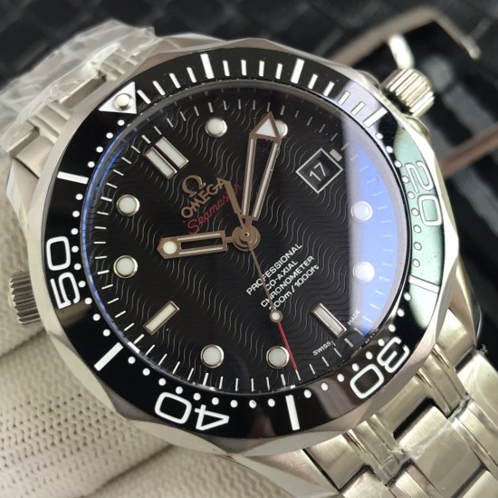  Omega-Seamaster 300m 42mm SS/SS Black Dial URF A8800
