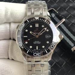  Omega-Seamaster 300m 42mm SS/SS Black Dial URF A8800