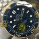  Omega-Seamaster 300m 42mm SS/YG/SS Blue Dial GBF A8800
