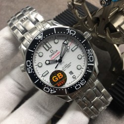 Omega-Seamaster 300m 42mm SS/SS White Dial GBF A8800