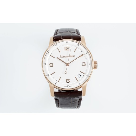 Audemars Piguet-Code11.59 15210 41mm RG/LE White Dial APSF A4302 Super Clone