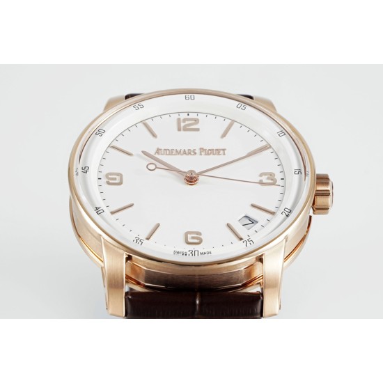Audemars Piguet-Code11.59 15210 41mm RG/LE White Dial APSF A4302 Super Clone