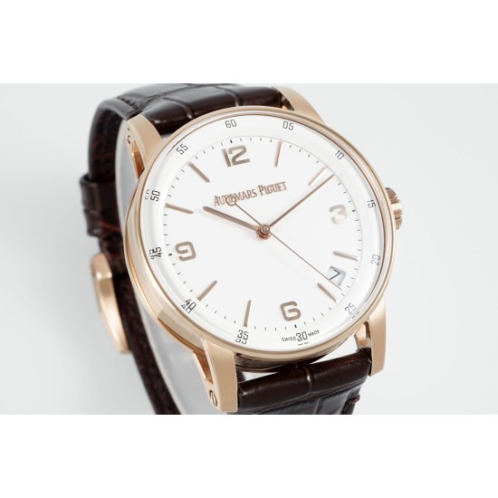 Audemars Piguet-Code11.59 15210 41mm RG/LE White Dial APSF A4302 Super Clone