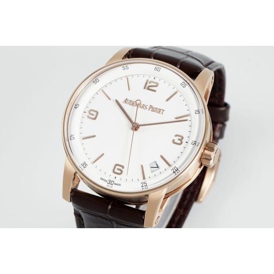 Audemars Piguet-Code11.59 15210 41mm RG/LE White Dial APSF A4302 Super Clone