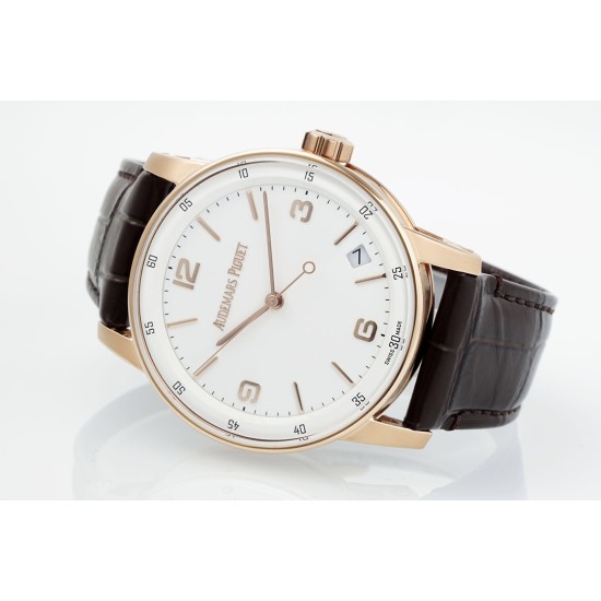 Audemars Piguet-Code11.59 15210 41mm RG/LE White Dial APSF A4302 Super Clone