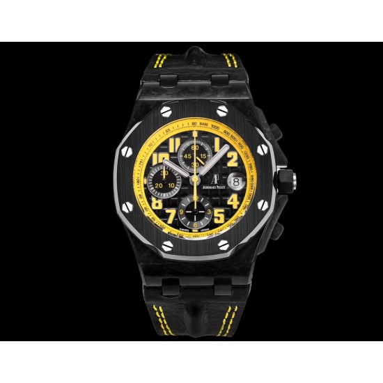Audemars Piguet-Royal Oak Offshore 26176FO 42mm SS/RU Black Dial TKF A7750