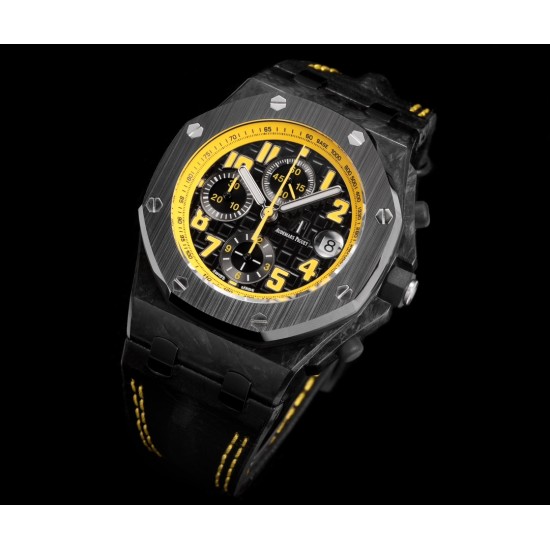 Audemars Piguet-Royal Oak Offshore 26176FO 42mm SS/RU Black Dial TKF A7750