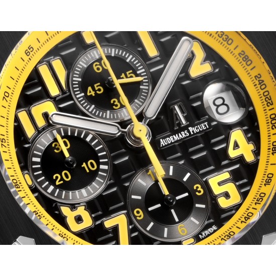 Audemars Piguet-Royal Oak Offshore 26176FO 42mm SS/RU Black Dial TKF A7750