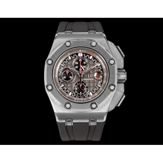 Audemars Piguet-Royal Oak Offshore Schumacher 44mm SS/RU Grey Dial TKF A3126