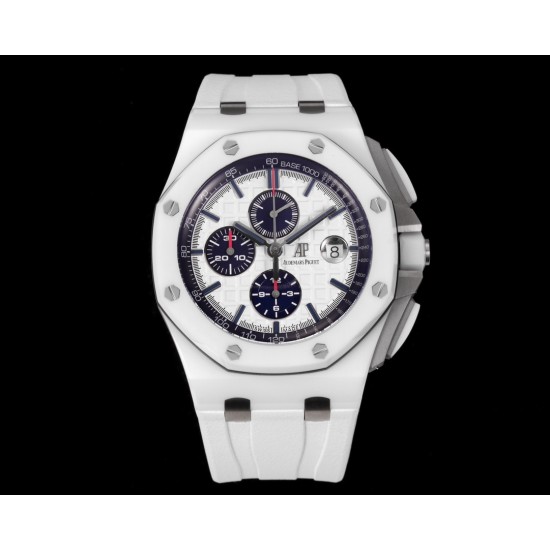 Audemars Piguet-Royal Oak Offshore 44mm Ceramic/RU White/Stk TKF A3126