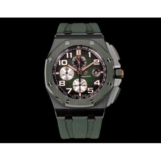 Audemars Piguet-Royal Oak Offshore 26405CE 44mm SS/RU Green Dial TKF A7750