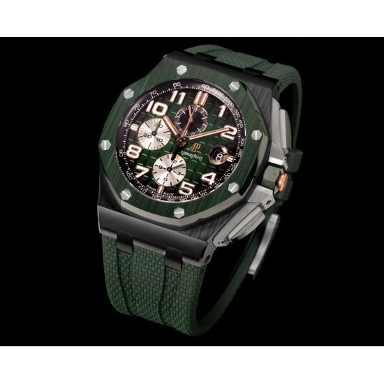 Audemars Piguet-Royal Oak Offshore 26405CE 44mm SS/RU Green Dial TKF A7750