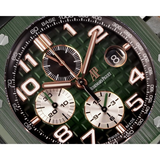 Audemars Piguet-Royal Oak Offshore 26405CE 44mm SS/RU Green Dial TKF A7750