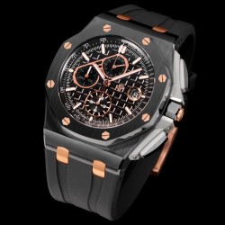 Audemars Piguet-Royal Oak Offshore 26405CE 44mm RG Cer/RU Black Dial TKF A7750