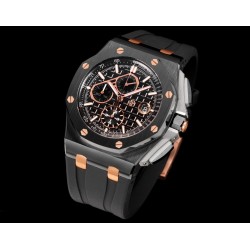 Audemars Piguet-Royal Oak Offshore 26405CE 44mm RG Cer/RU Black Dial TKF A7750