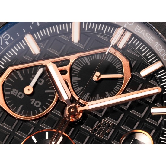 Audemars Piguet-Royal Oak Offshore 26405CE 44mm RG Cer/RU Black Dial TKF A7750