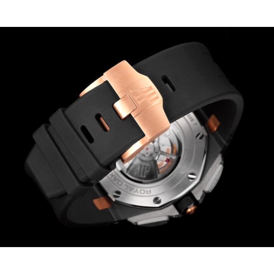 Audemars Piguet-Royal Oak Offshore 26405CE 44mm RG Cer/RU Black Dial TKF A7750