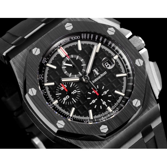 Audemars Piguet-Royal Oak Offshore 26402CE 44mm Cer/RU Black Dial TKF A7750