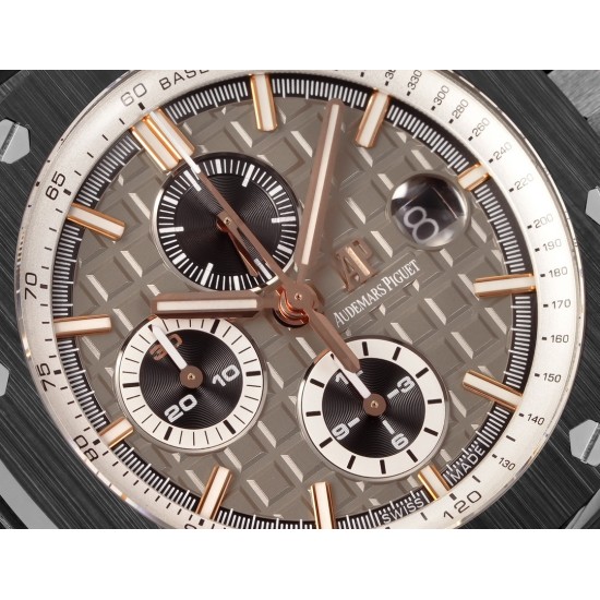 Audemars Piguet-Royal Oak Offshore 26405CE 44mm Cer/RU Brown Dial TKF A7750