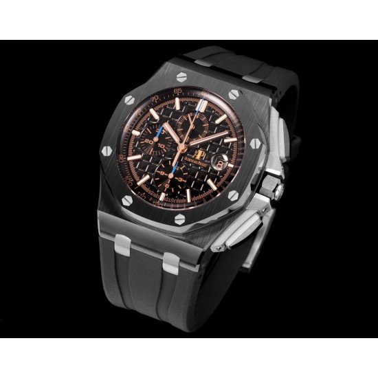 Audemars Piguet-Royal Oak Offshore 26405CE 44mm Cer/RU Black Dial TKF A7750