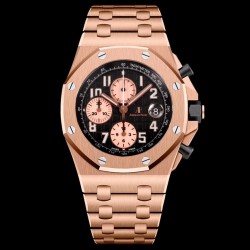 Audemars Piguet-Royal Oak Offshore 26470OR 42mm RG/RG Black Dial TKF A7750