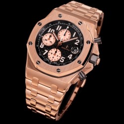 Audemars Piguet-Royal Oak Offshore 26470OR 42mm RG/RG Black Dial TKF A7750