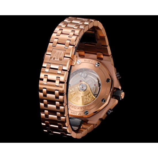 Audemars Piguet-Royal Oak Offshore 26470OR 42mm RG/RG Black Dial TKF A7750