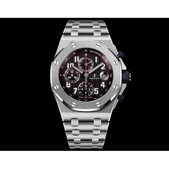 Audemars Piguet-Royal Oak Offshore 26170ST 42mm SS/SS Black Dial TKF A7750