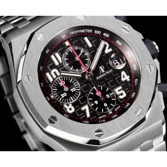 Audemars Piguet-Royal Oak Offshore 26170ST 42mm SS/SS Black Dial TKF A7750