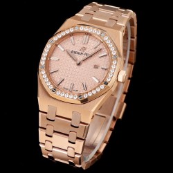 Audemars Piguet-Royal Oak Ladies 67651 33mm Dia RG/RG Rose Gold TKF Swiss Qtz