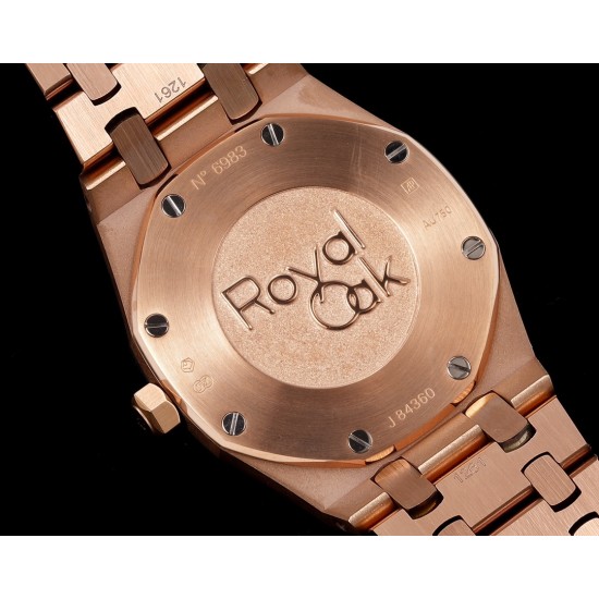 Audemars Piguet-Royal Oak Ladies 67651 33mm Dia RG/RG Rose Gold TKF Swiss Qtz