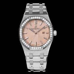 Audemars Piguet-Royal Oak Ladies 67651 33mm Dia SS/SS Rose gold TKF Swiss Qtz