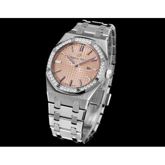 Audemars Piguet-Royal Oak Ladies 67651 33mm Dia SS/SS Rose gold TKF Swiss Qtz