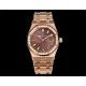 Audemars Piguet-Royal Oak Ladies 67651 33mm Dia RG/RG Brown TKF Swiss Qtz