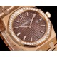 Audemars Piguet-Royal Oak Ladies 67651 33mm Dia RG/RG Brown TKF Swiss Qtz