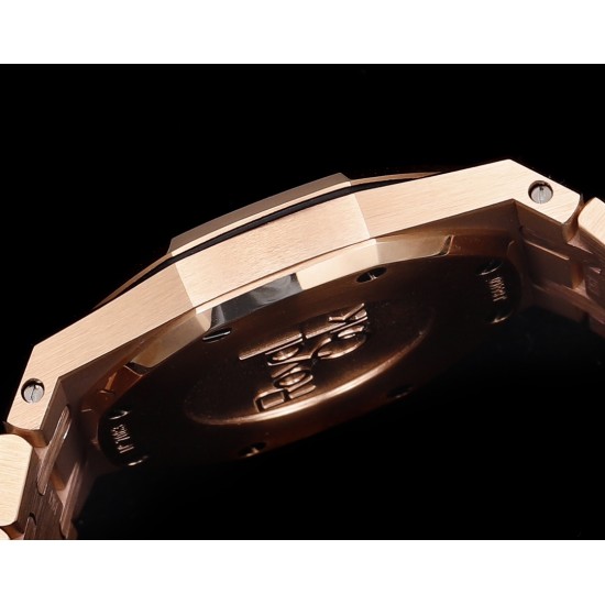 Audemars Piguet-Royal Oak Ladies 67651 33mm Dia RG/RG Brown TKF Swiss Qtz