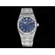 Audemars Piguet-Royal Oak Ladies 67651 33mm Dia SS/SS Blue TKF Swiss Qtz
